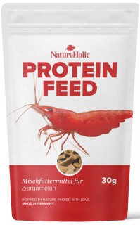 NatureHolic - Proteinfeed Garnelenfutter - Futter für Wirbellose im Aquarium - 30g