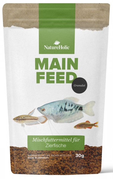 NatureHolic Hauptfeed - Zierfischhauptfutter - Softgranulat - 50ml