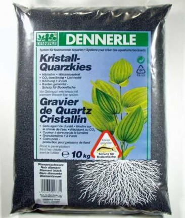 Dennerle Kristall-Quarzkies Diamantschwarz - 10 kg