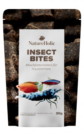 NatureHolic - Insect Bites - Futter für Garnelen Schnecken im Aquarium - 30 g