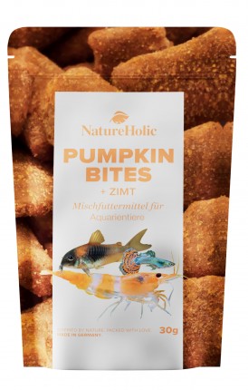 NatureHolic - Pumpkin Cinnamon Bites - Futter für Wirbellose im Aquarium - 30 g